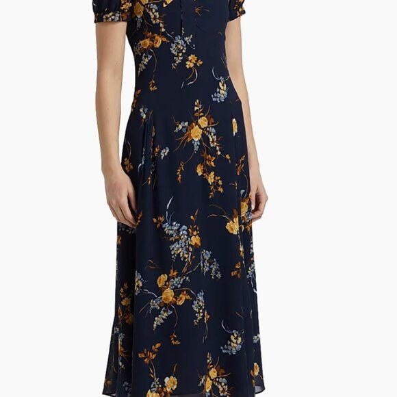 Reformation Chrissie Floral Midi-Dress | Size 8 - Picture 5 of 7